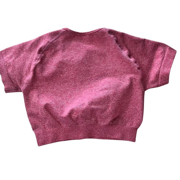 Pink Seamless small Workout Set With Crop Top & High-Waisted Leggings Small 60% - Picture 7 of 10